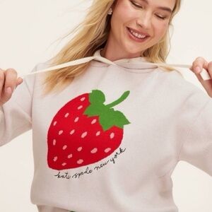Women's Strawberry Hooded Sweatshirt - kate spade new york x Target size Small🎀